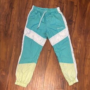 Champion unisex Teal and green Track Pants